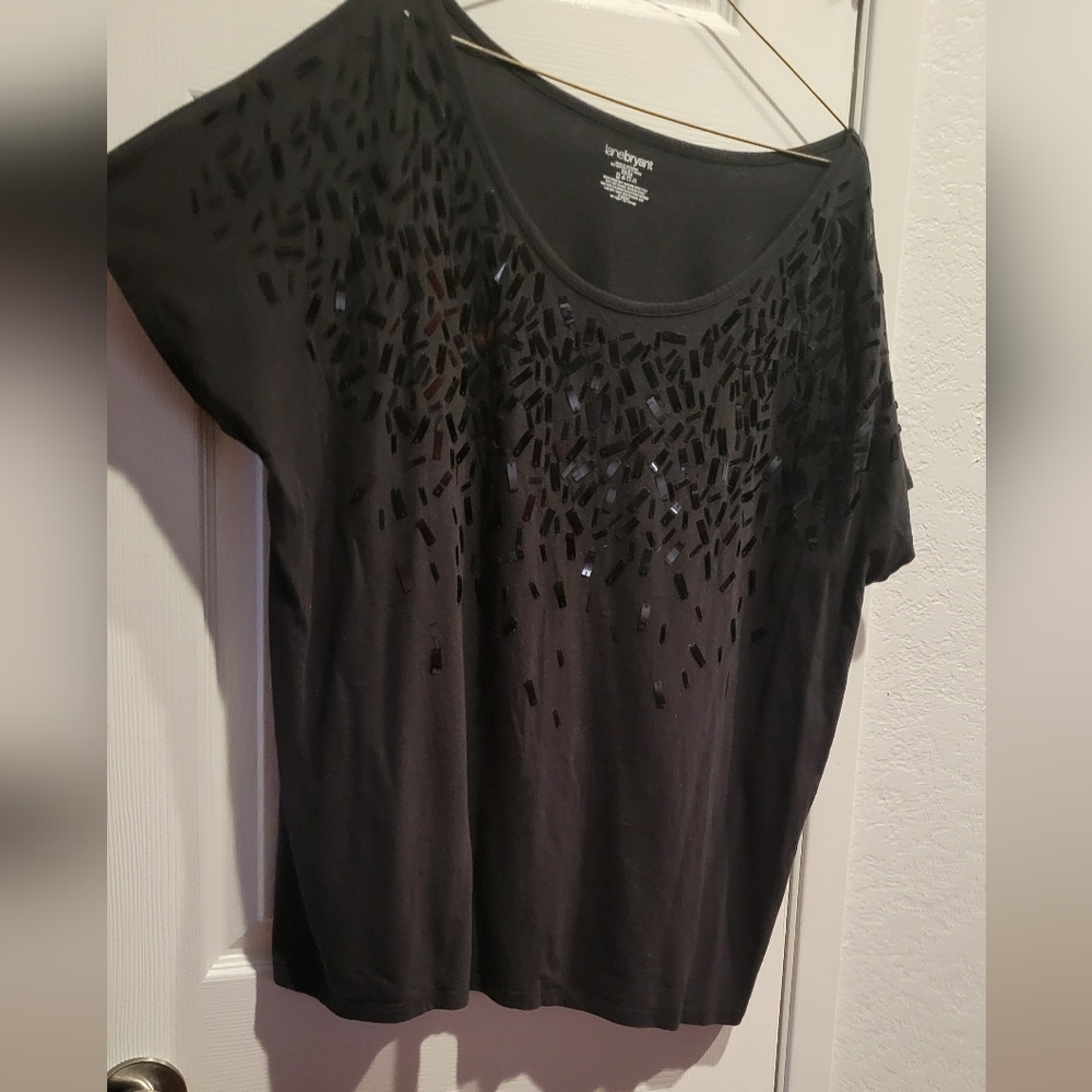 Lane Bryant Black sparkly top
